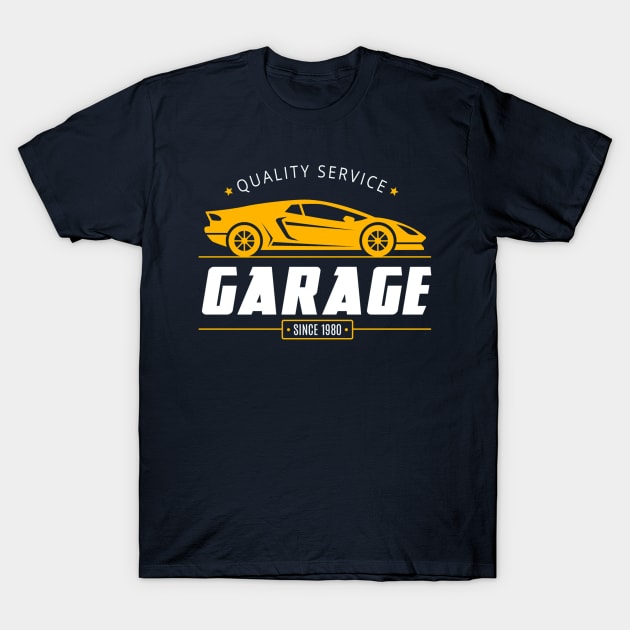 Car garage T-Shirt by Brainable ART